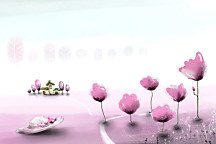 Obraz pre dievčatá Ružová krajinka zs1340